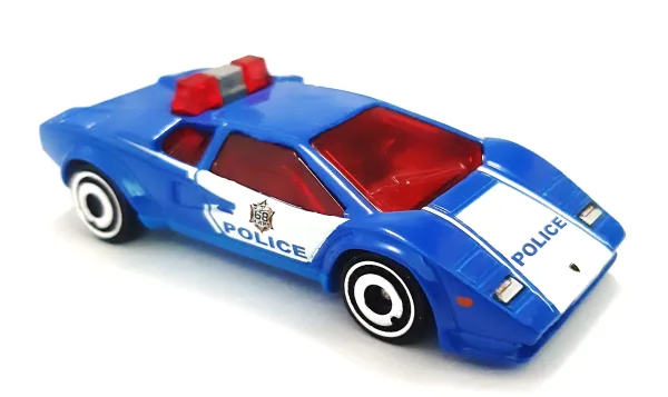 Lamborghini Countach Police Car | (2nd Color) 2019 Hot Wheels (HW Rescue)
