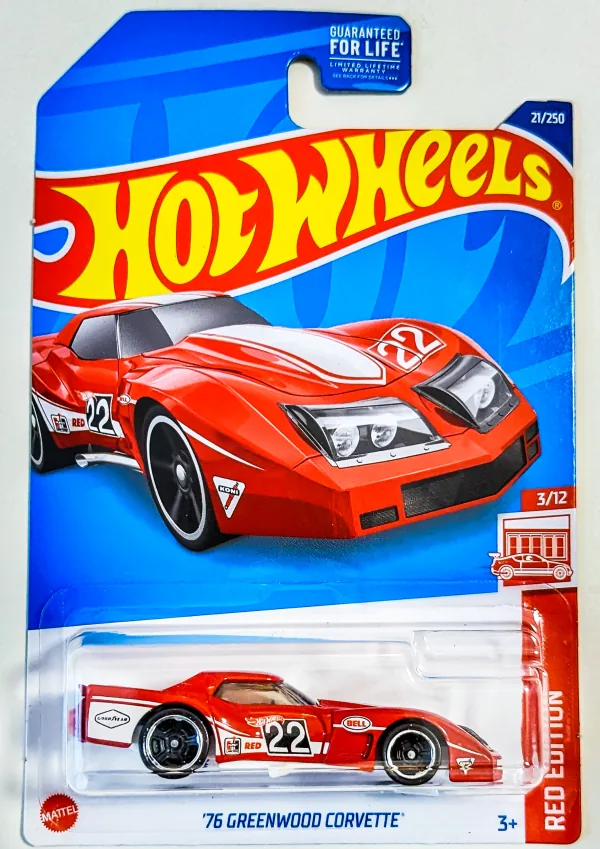'76 Greenwood Corvette | (2nd Color) 2022 Hot Wheels (Red Edition | Target Exclusive)