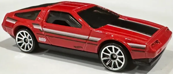 DMC DeLorean | (3rd Color) 2023 Hot Wheels (Red Edition | Target Exclusive)